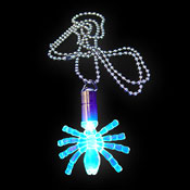 POWERLIGHT NECKLACE SPIDER BLUE