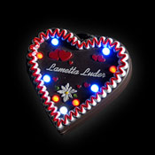 LED GINGERBREAD HEART LAMETTA LUDER