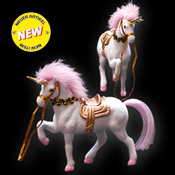 FLOCKED HORSE UNICORN