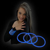 Bracelet fluo bleu