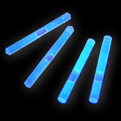 mini batonnet fluo  bleu par 2