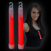 Baton fluo 15 cm rouge