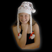 SANTA HAT SILVERMAGICPLAIT SNOWMAN