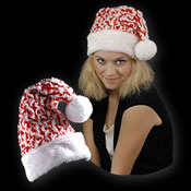 BONNET DE NOËL SUPER DOUX ROUGE ET BLANC