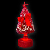 MINIATUUR KERSTBOOM 11 CM ROOD