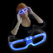 LED LASER GLAZEN BLAUW