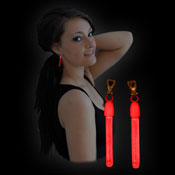 Clip boucle d´oreille Fluo Rouge