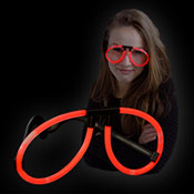 GLOW LIGHT GLASSES RED