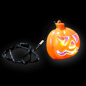 LED HALLOWEEN NECKLACE PUMPKIN