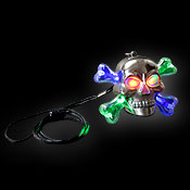 LED HALLOWEEN NECKLACE SKULL