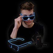 EL NEON GLASSES BEAM BLUE