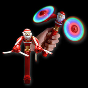 LED DUPLEX SPINNER SANTA CLAUS