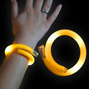 LED WICKELARMBAND GELB