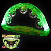 LED TAMBOURINE GREEN 180 DEGREES