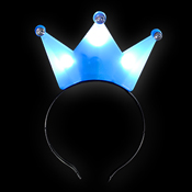 LED HEADGEAR CROWN BLUE