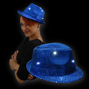 CHAPEAU DISCO LED BLUE