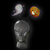 LED HALLOWEEN HEADGEAR GHOST-PUMPKIN